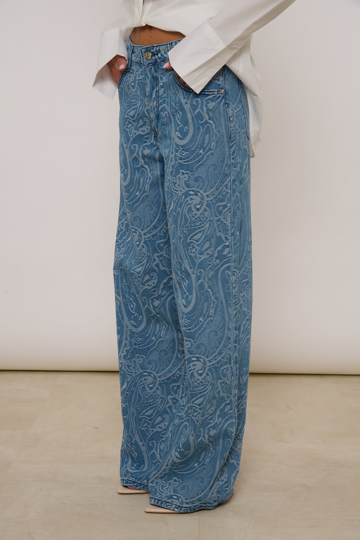 Jeans ‘EFFETTO BANDANA’