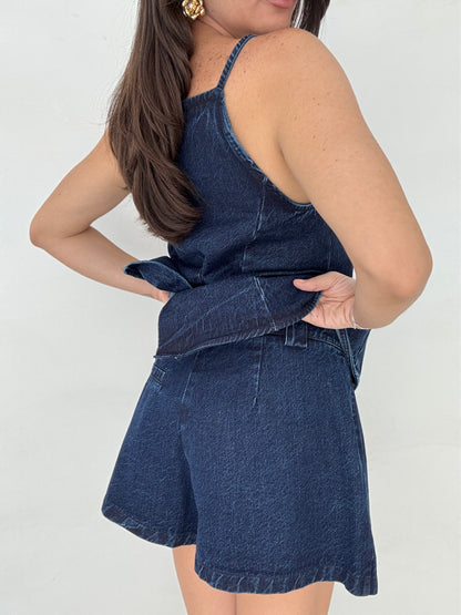 Pantaloncino ‘BY LUMINA 100%COTONE’ Denim scuro