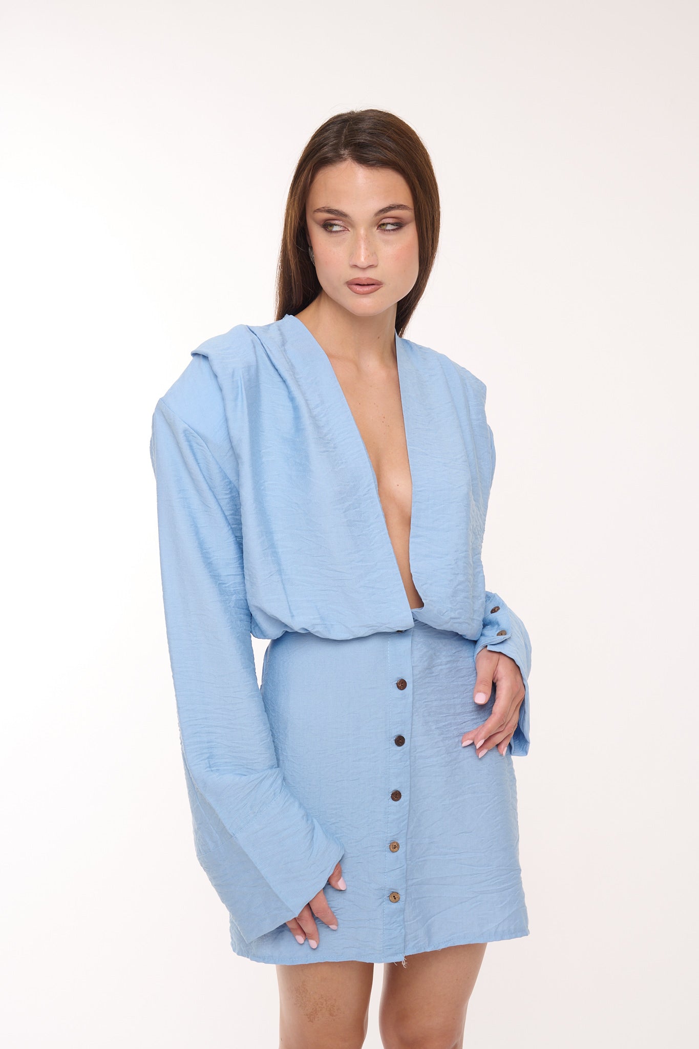 Abito ‘MAXI SPALLINA’ Azzurro