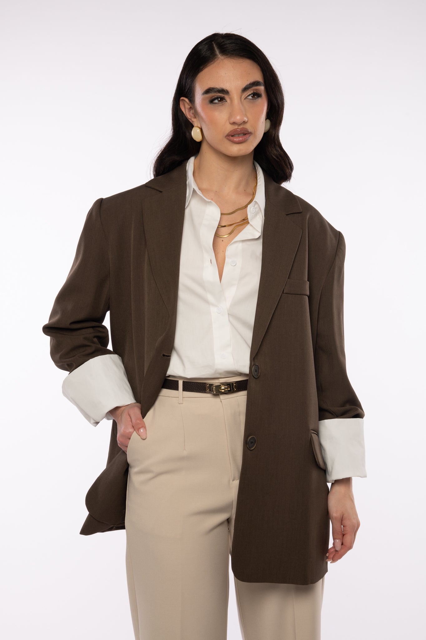 Blazer ‘SPACCO SUL RETRO’ Cacao