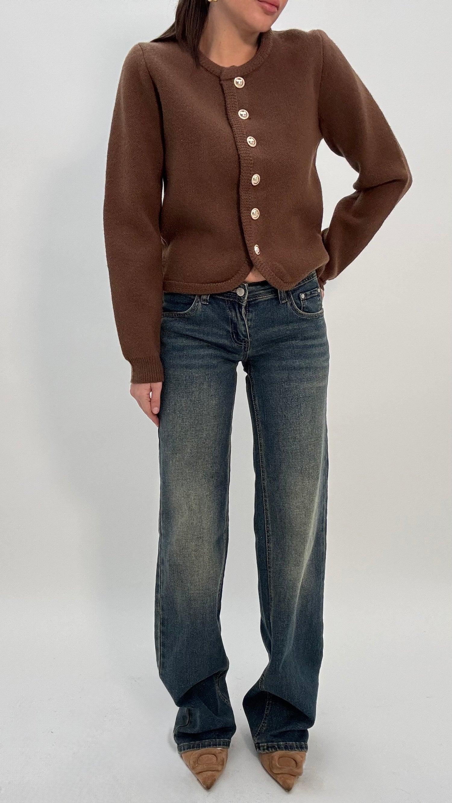 Jeans ‘VITA BASSA 80%COTONE’ Denim Slavato