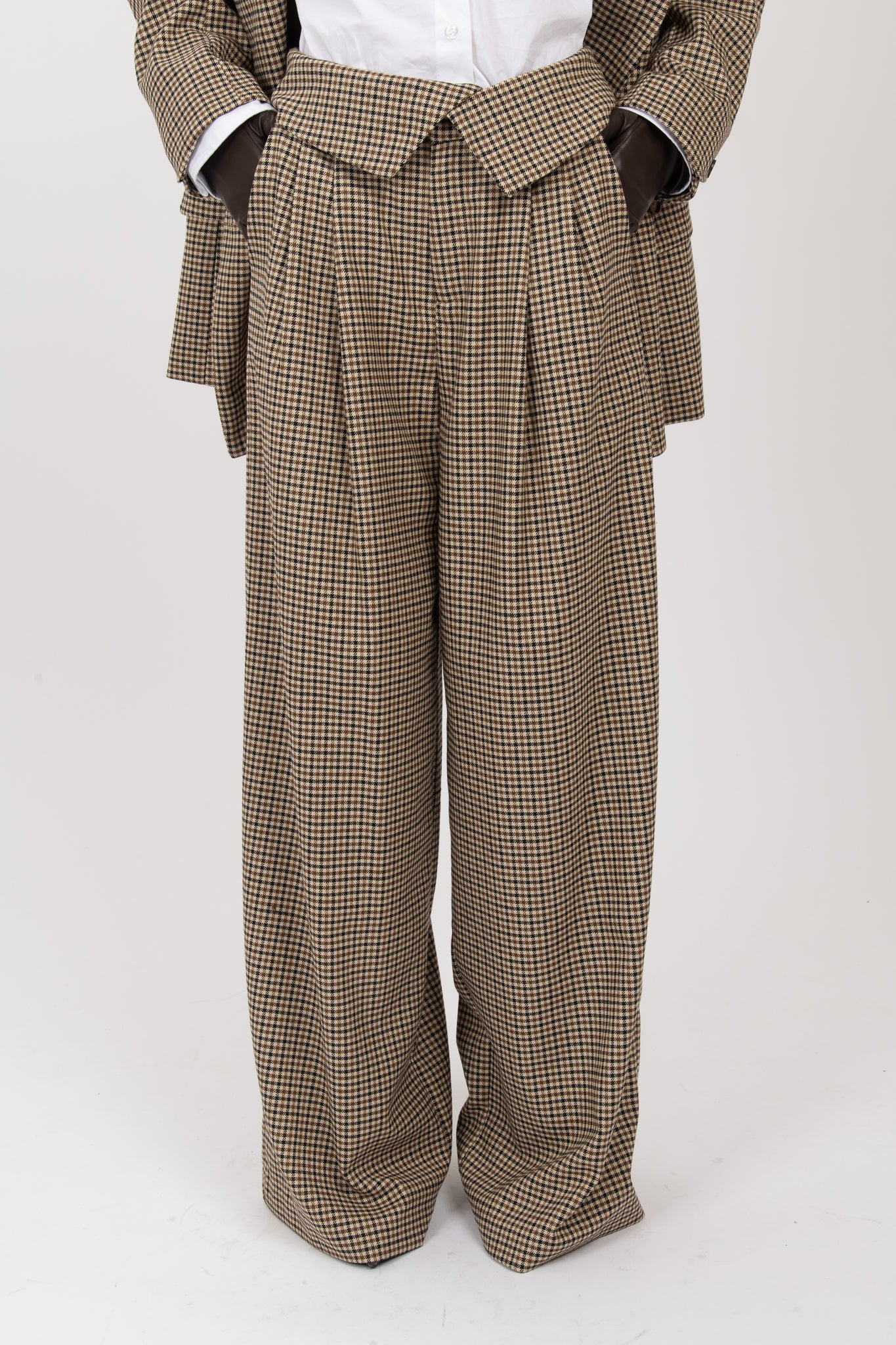 Pantalone  ‘PIED DE POULE BY LUMINA’ 30%LANA