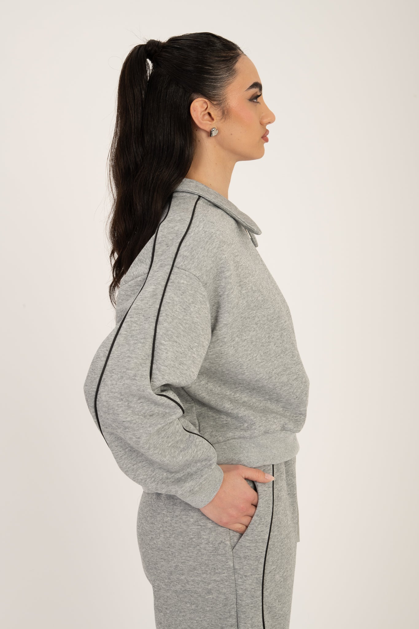 Coordinato tuta ‘MINI RIGHINO’ Grigio