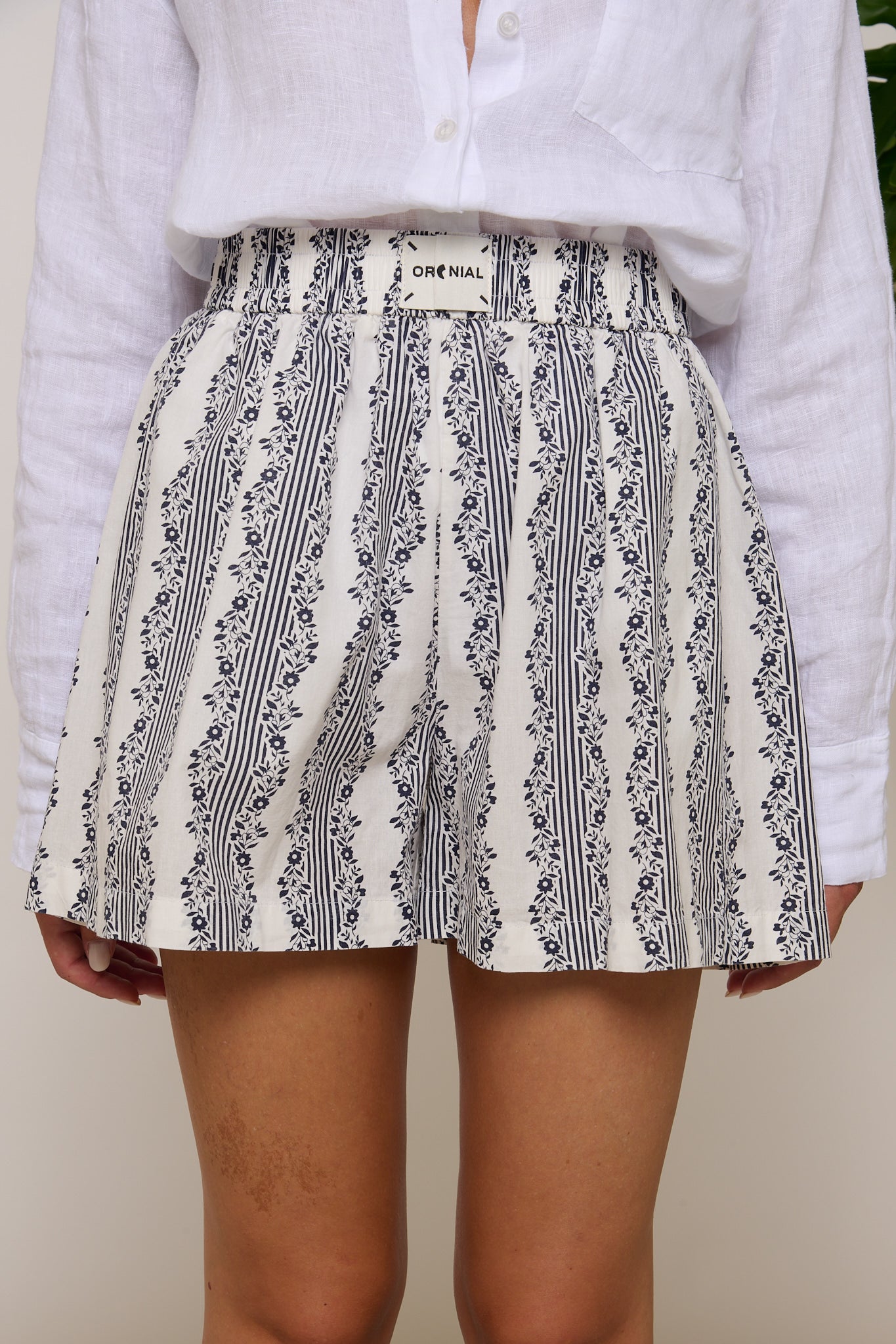 Pantaloncino ‘BOXER’ Fantasia Mini Fiori Blu