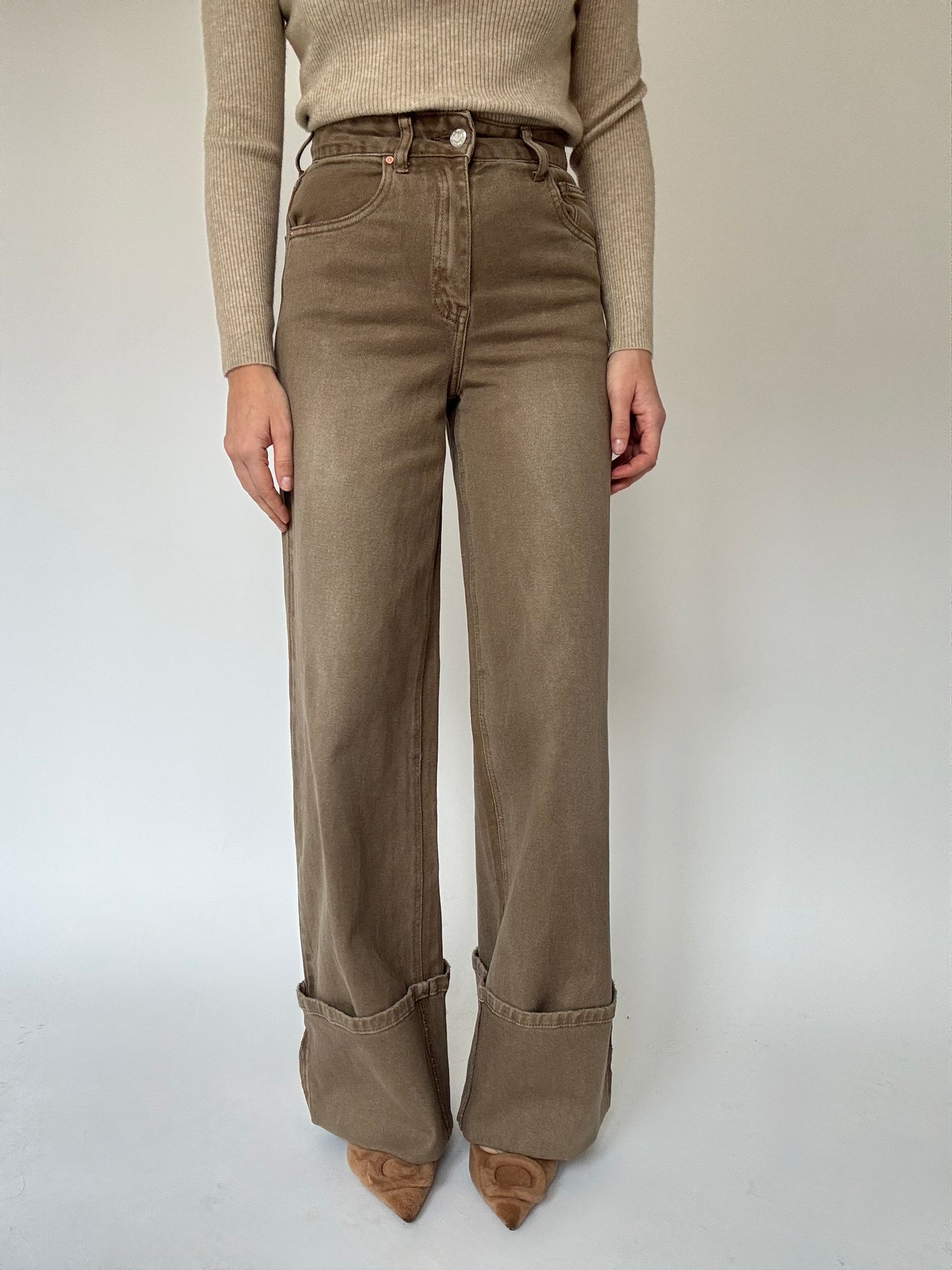 Jeans ‘MAXI PIEGONE’ Fango