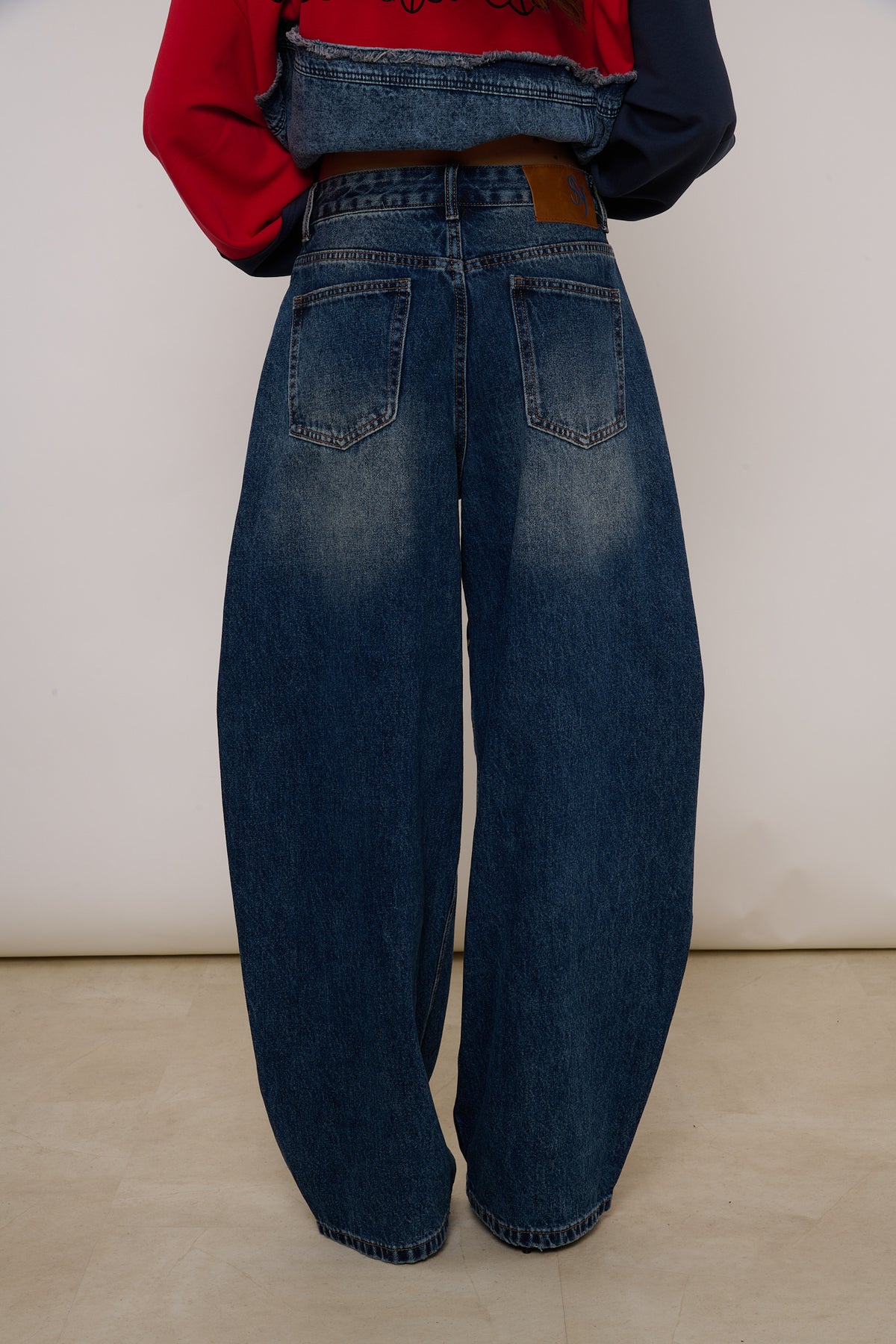 Jeans ‘MULTIBOTTONCINI’ Denim Scuro