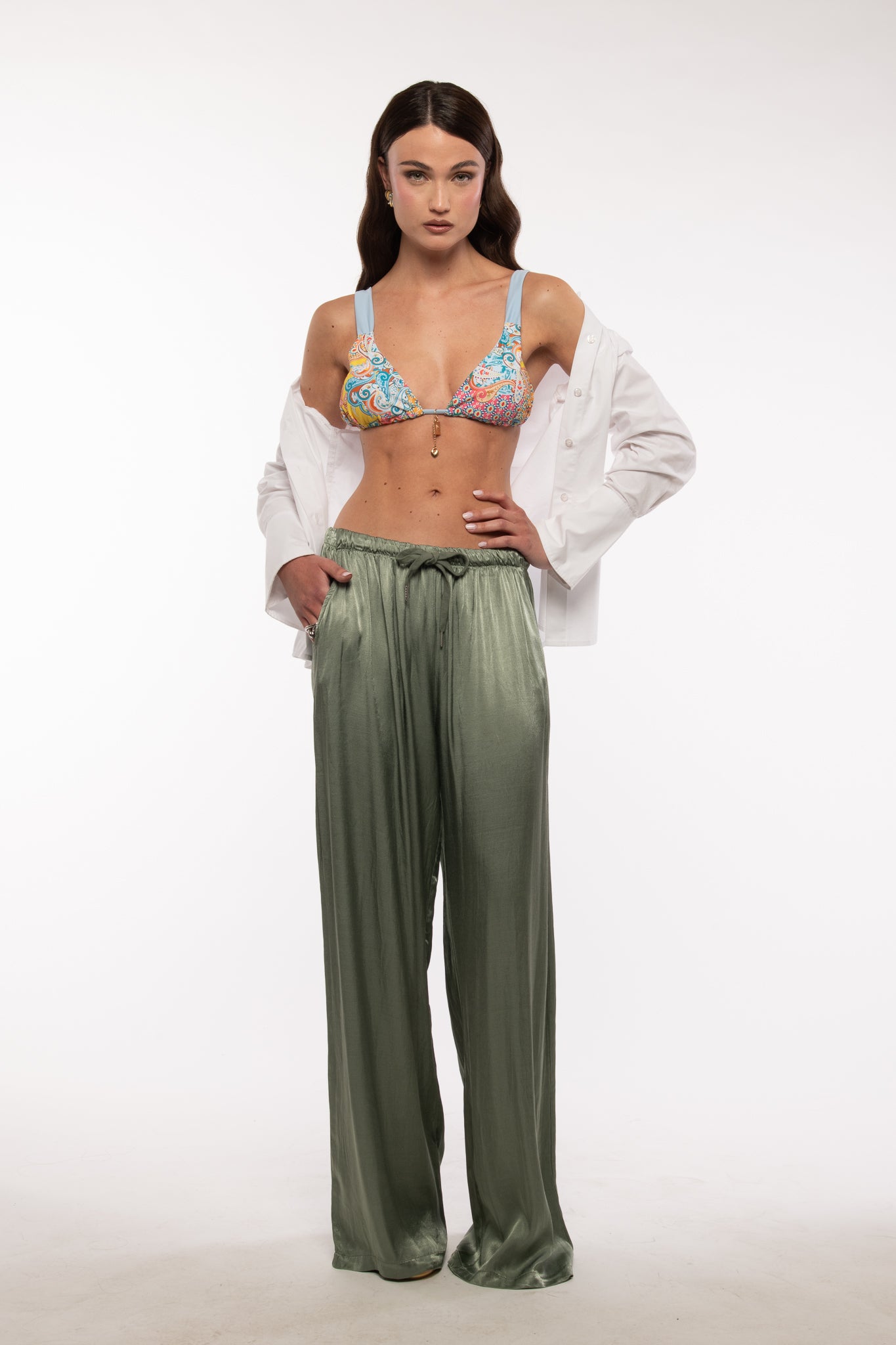 Pantalone ‘LAMINATO’ Verde