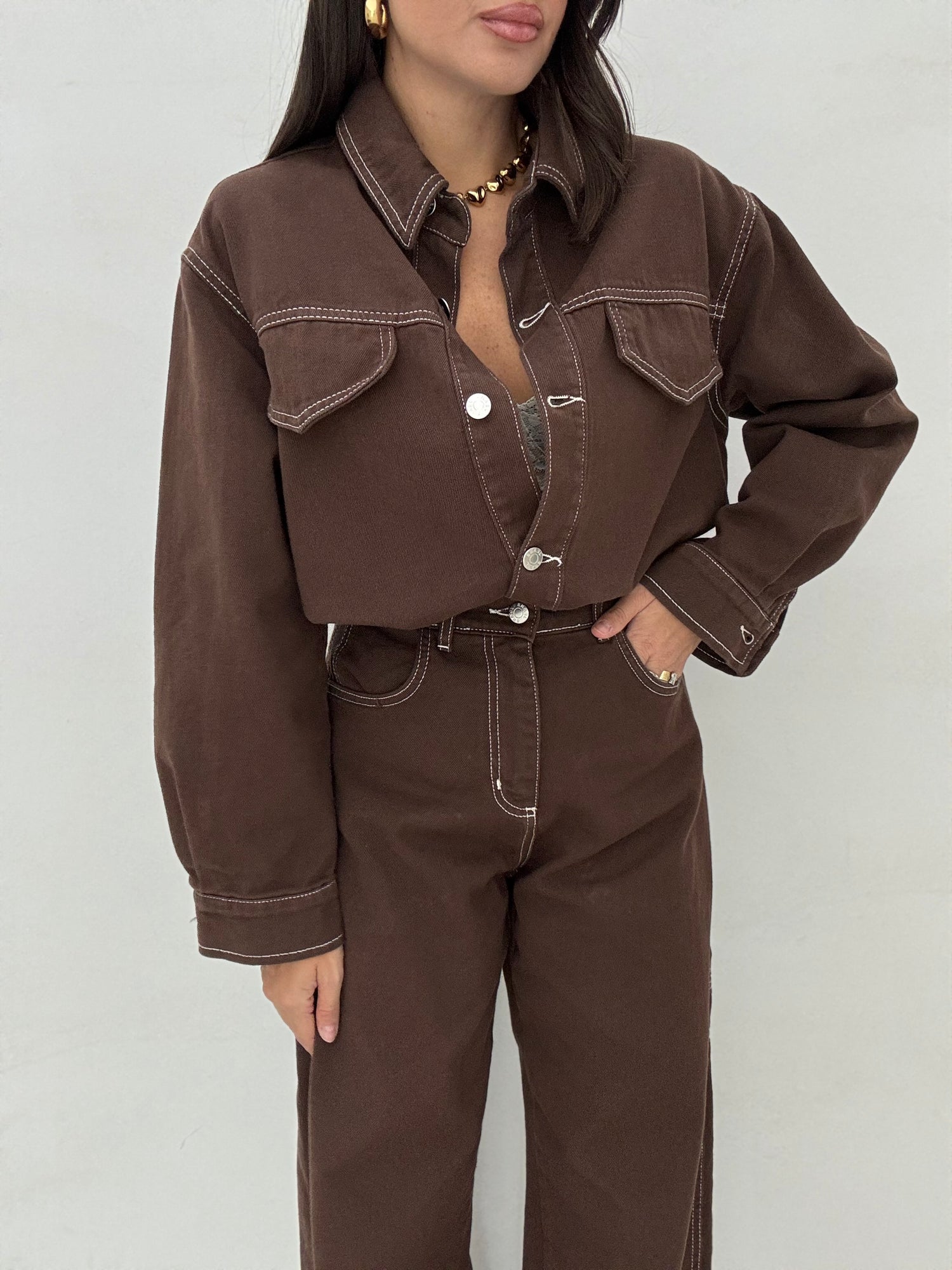 Camicia ‘D68’ Cacao