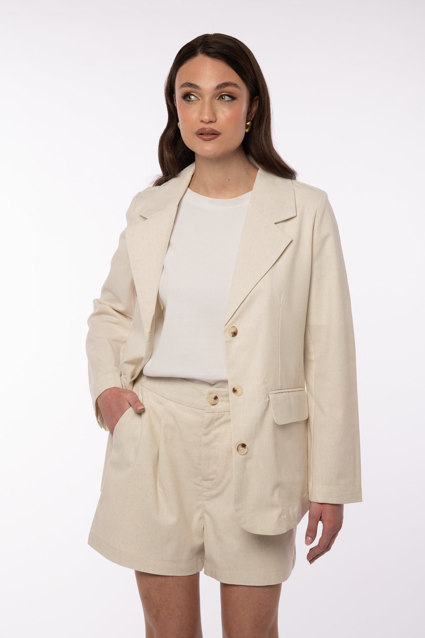 Coordinato ‘40% LINO’ Panna