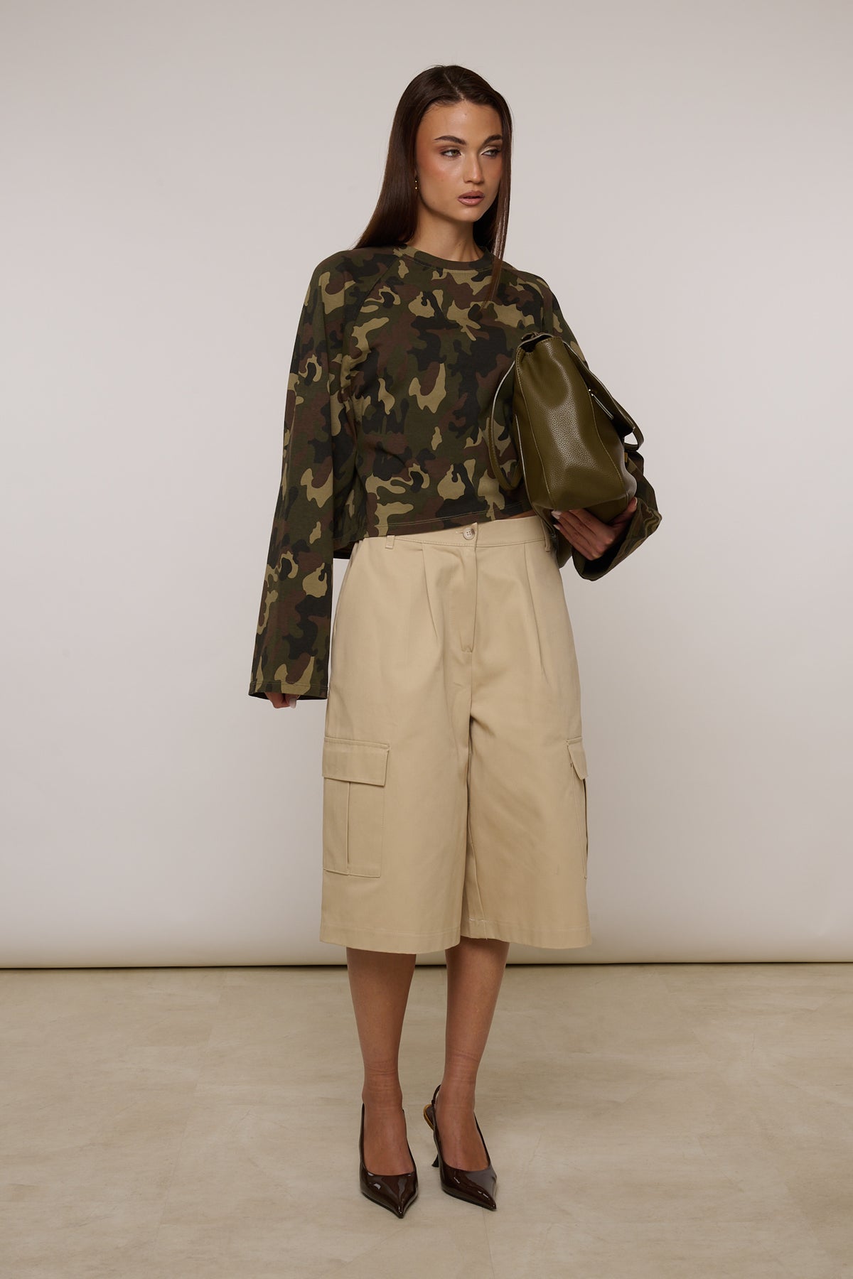 Bermuda ‘100% COTONE’ beige