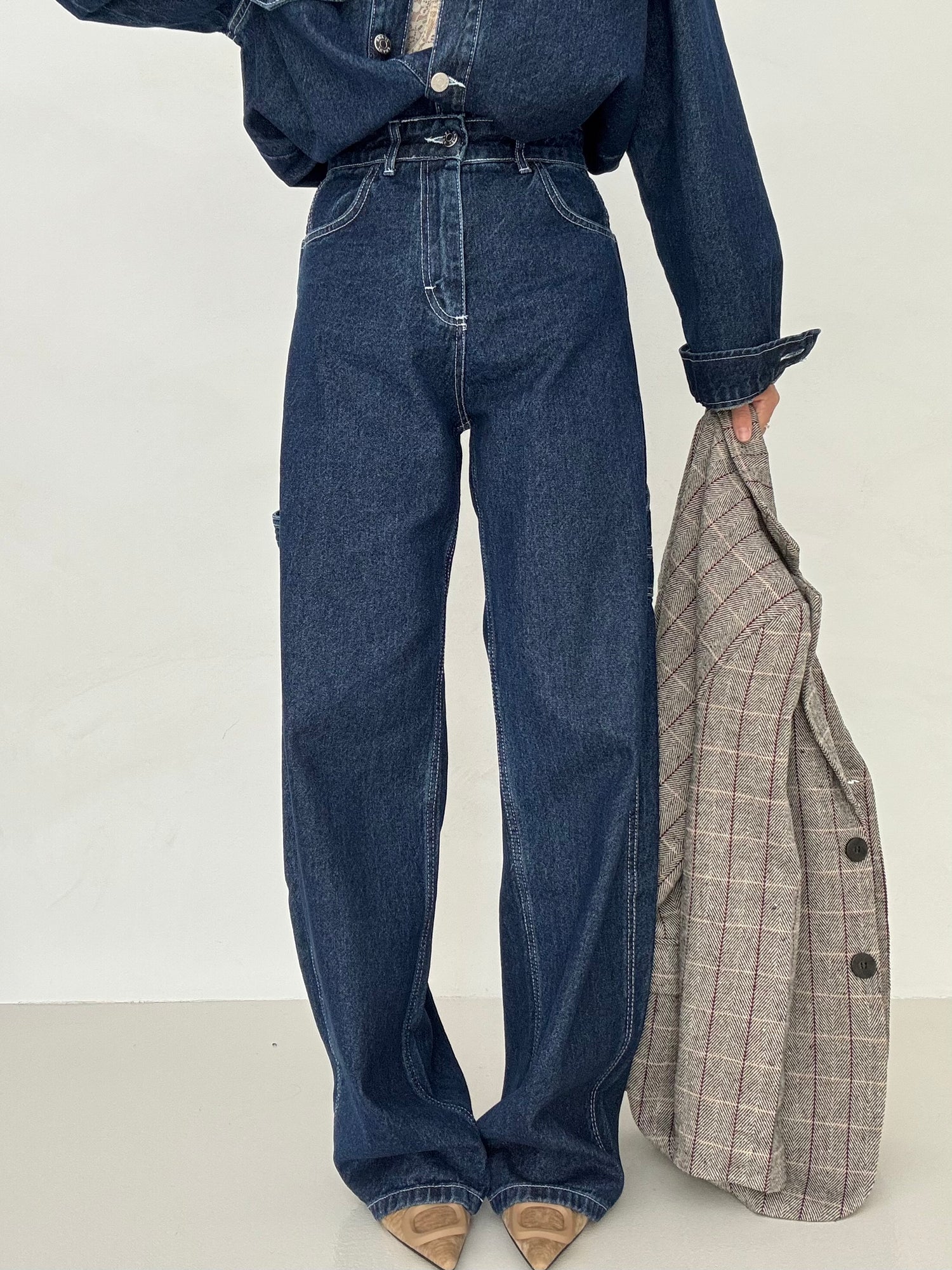 Jeans ‘BALLON’ In Denim Scuro