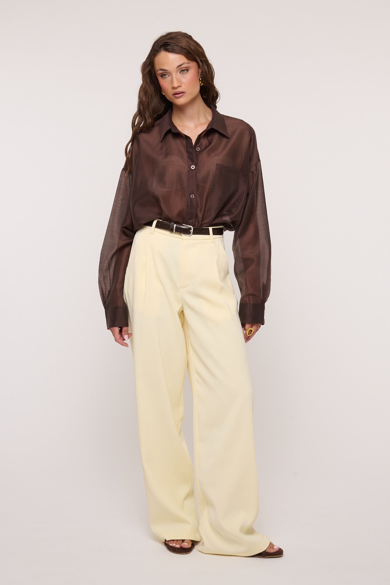Pantalone ‘GANCETTO’ Giallo Burro