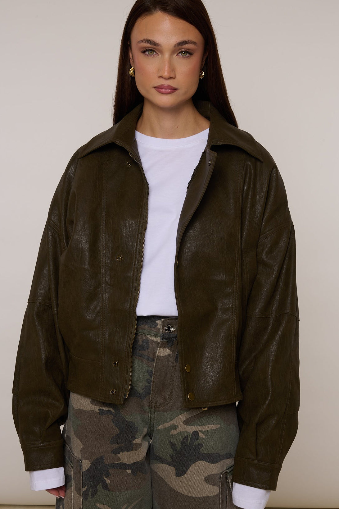 Bomber  ‘4 BOTTONI’ By Lumina Verde Militare