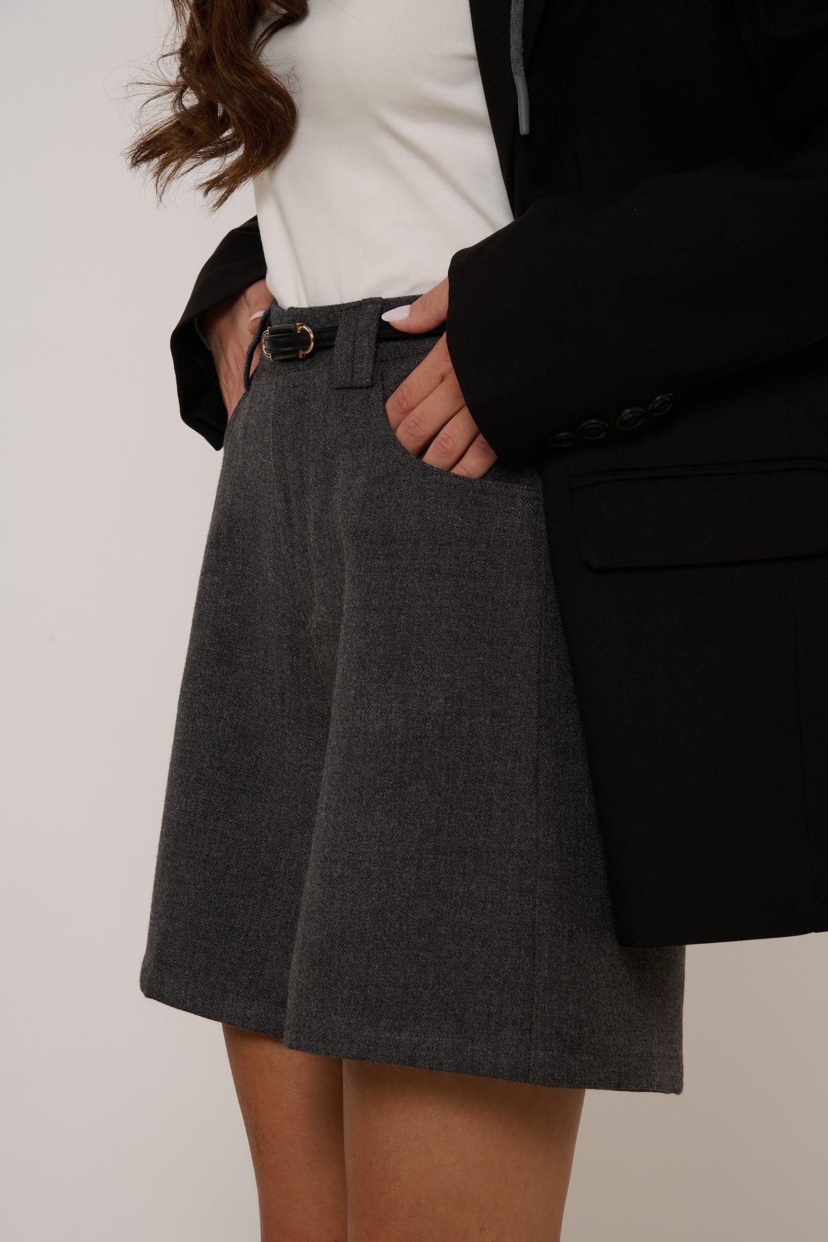 Pantaloncino ‘80% COTONE’ Grigio