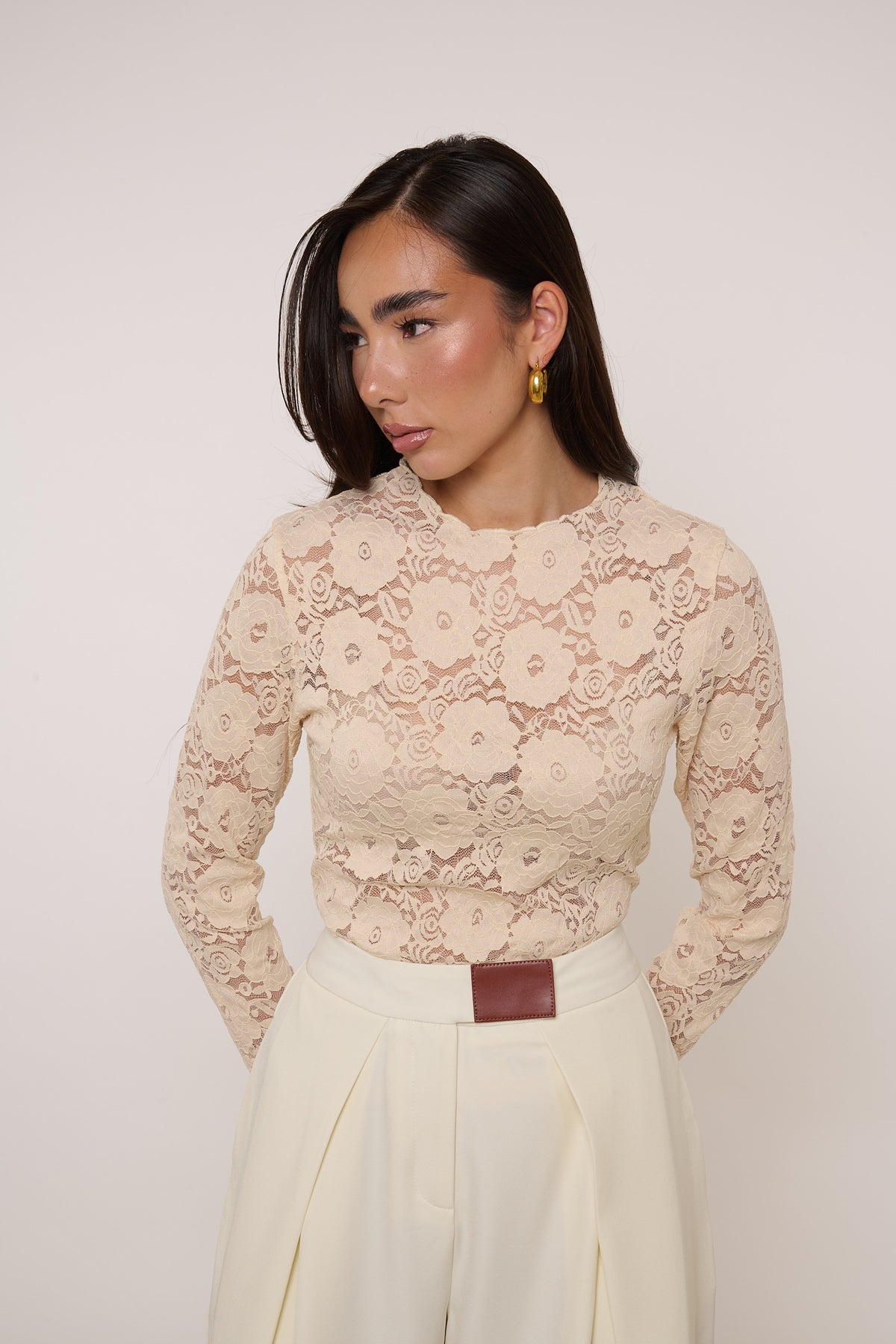 Maglia ‘MACRAMÈ’ Panna