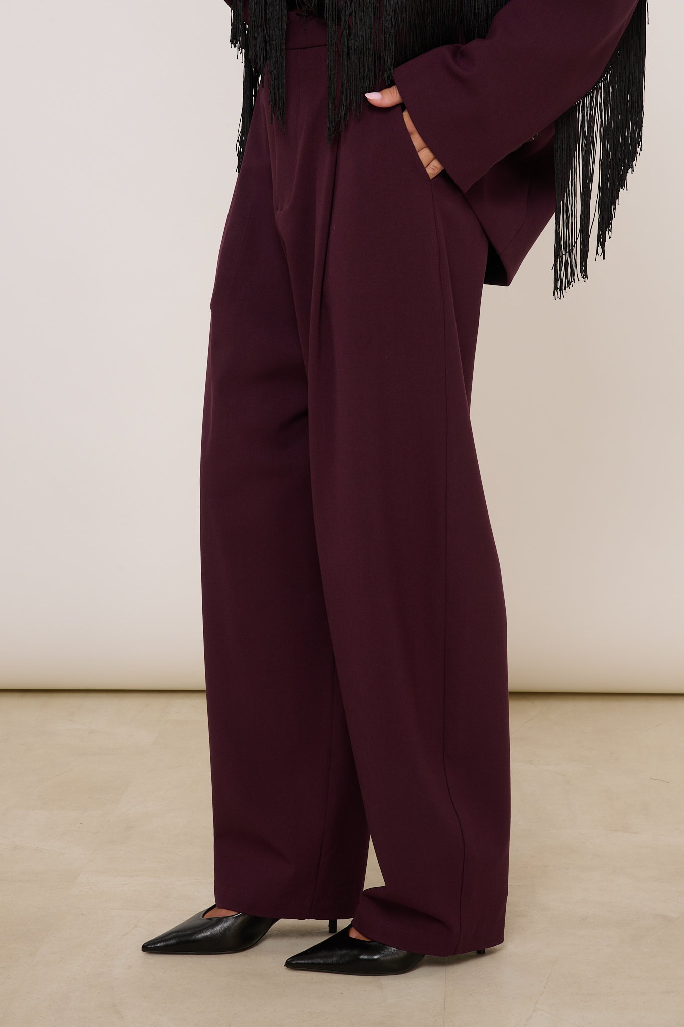 Pantalone ‘BARREL’ By Lumina Bordeaux