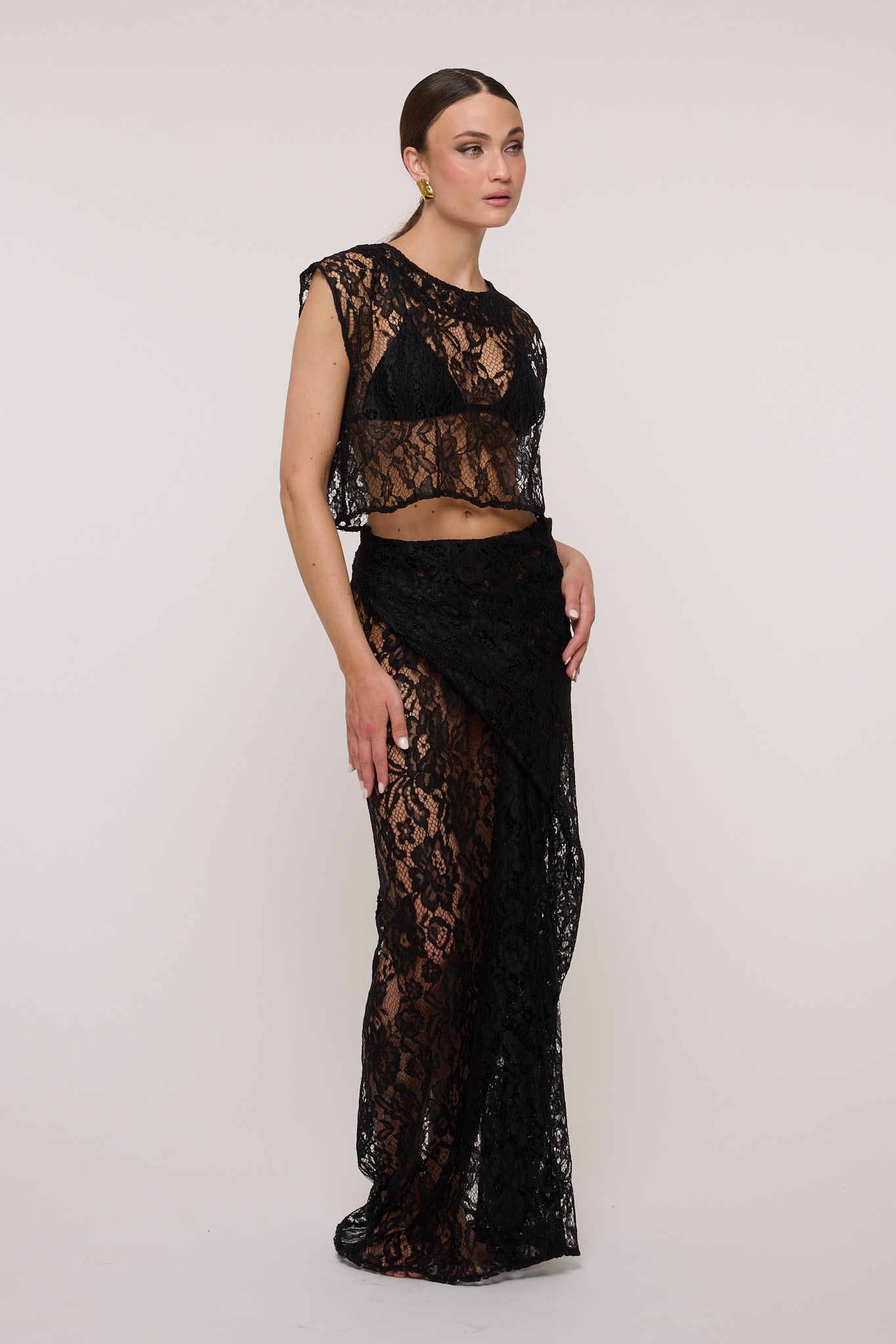 Coordinato ‘IN PIZZO’ Nero
