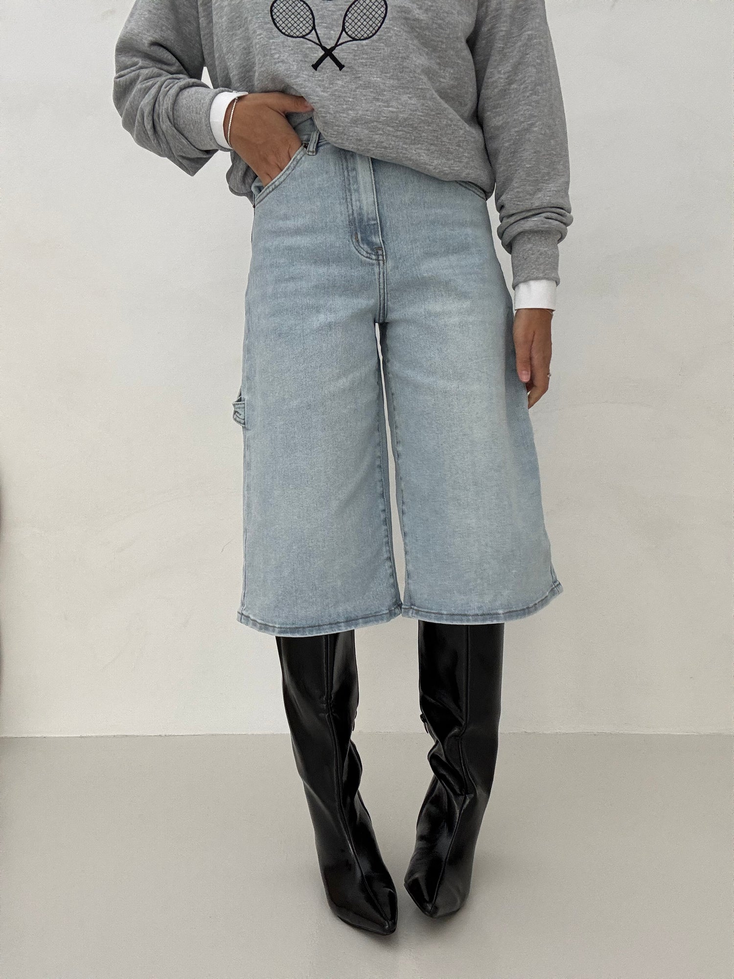 Bermuda ‘BALLON’ Denim chiaro