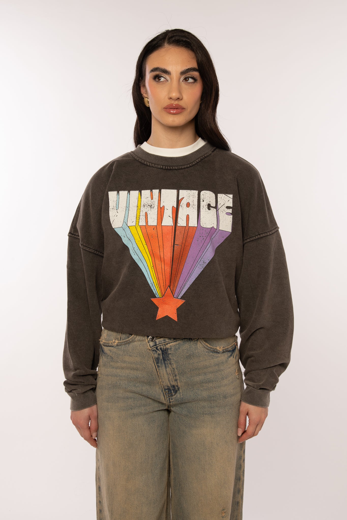 Felpa ‘VINTAGE’ Nera