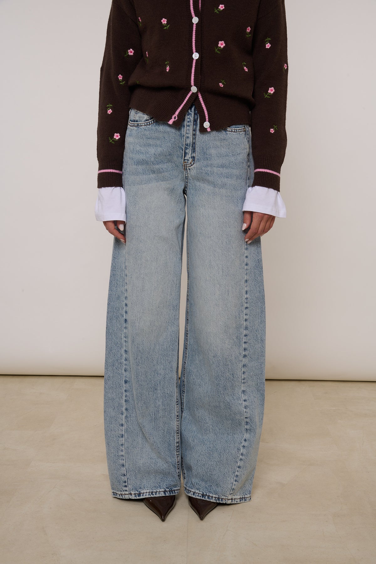Jeans ‘CUCITURA LATERALE’ Denim Chiaro