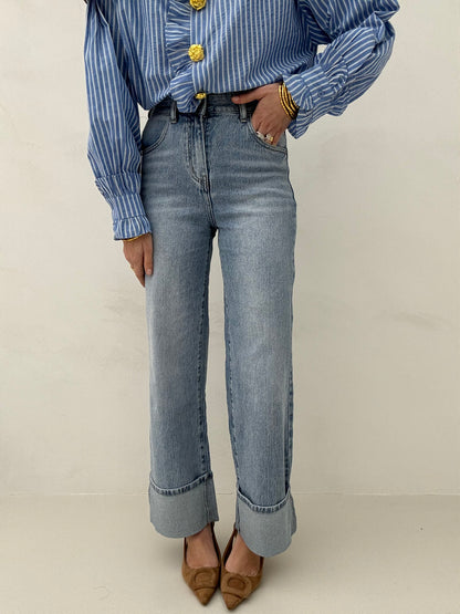 Jeans ‘PIEGONE’ Denim Chiaro