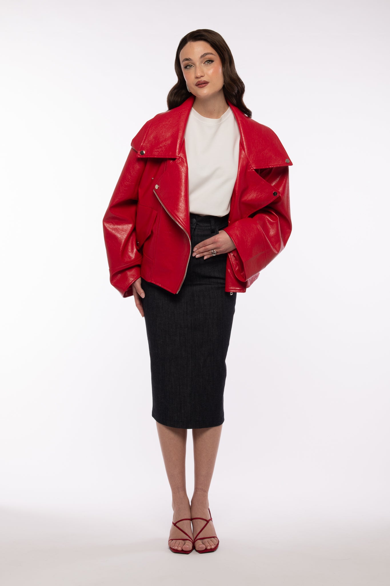 Chiodo ‘OVER SIZE’ Rosso