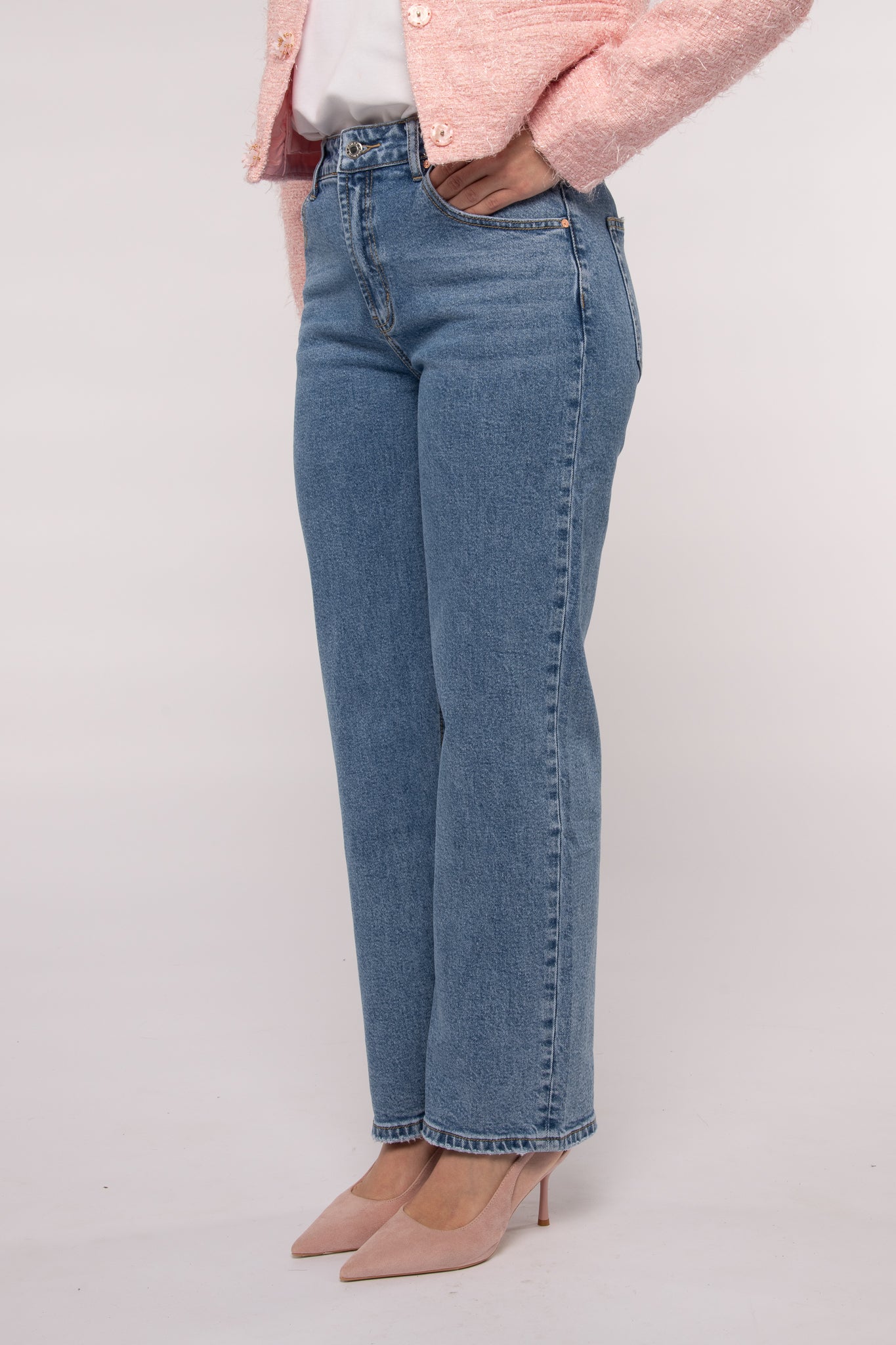 Jeans ‘GAMBA DRITTA’ Denim Medio