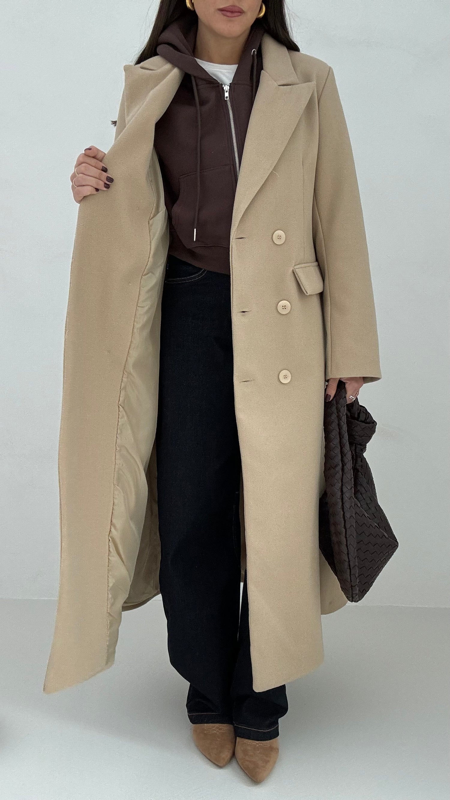 Cappotto ‘SEI BOTTONI’ Beige