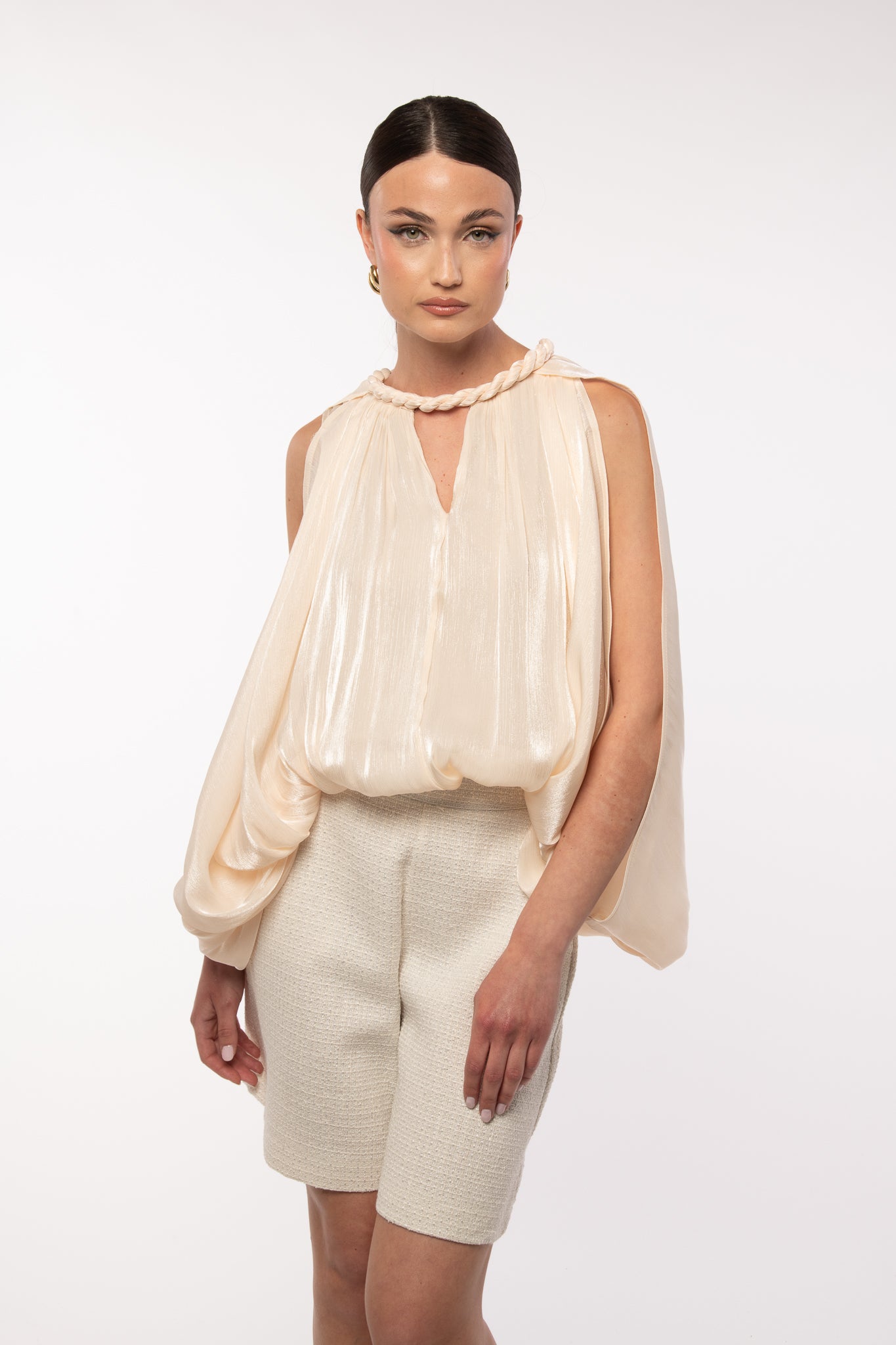 Blusa ‘TRECCIA’ Apricot