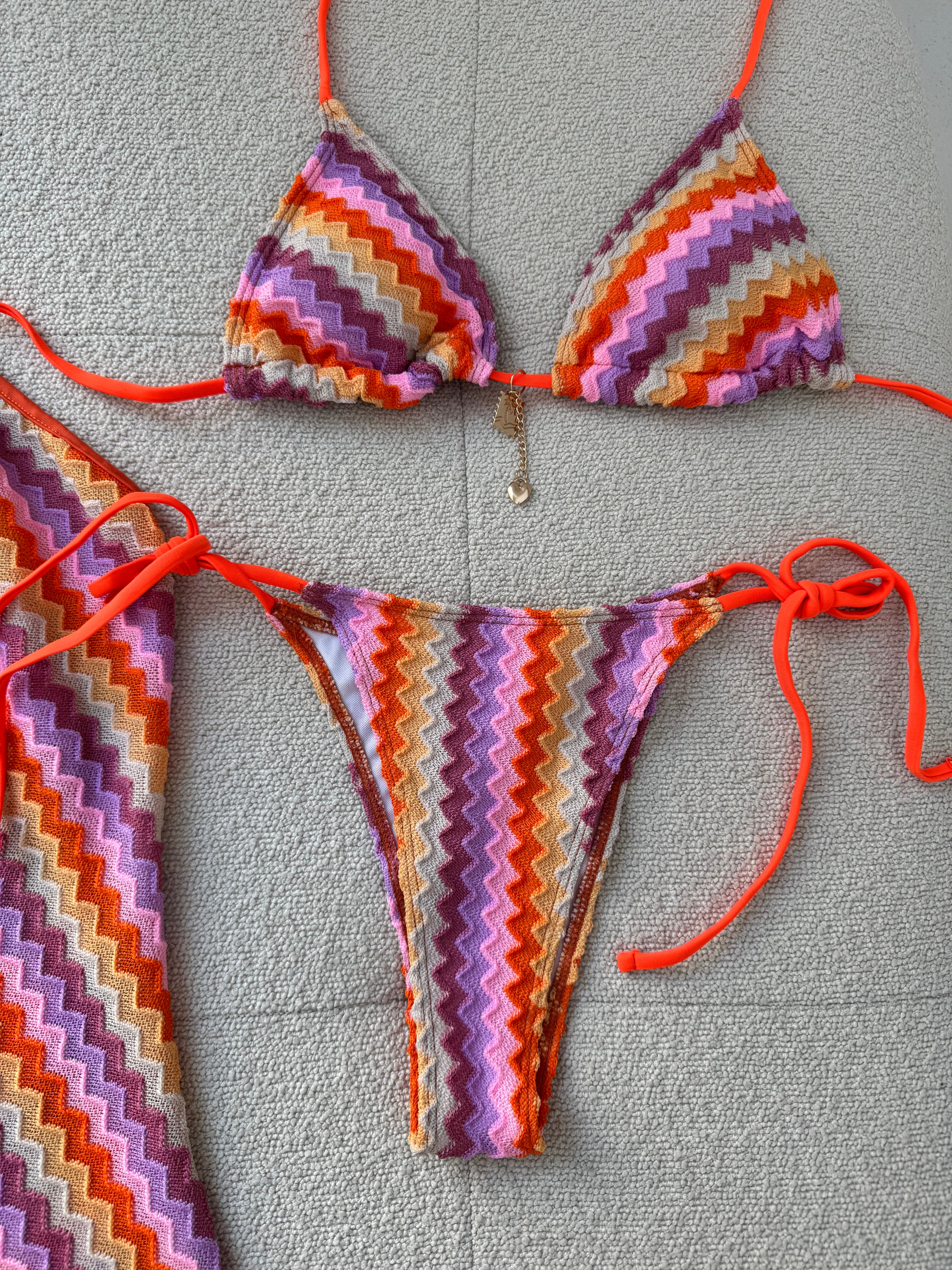 Costume ‘ZIG ZAG’ Rosa e Arancio