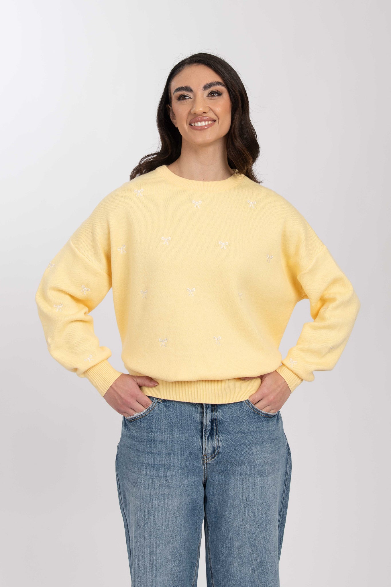 Maglione ‘FIOCCHETTI’ Giallo