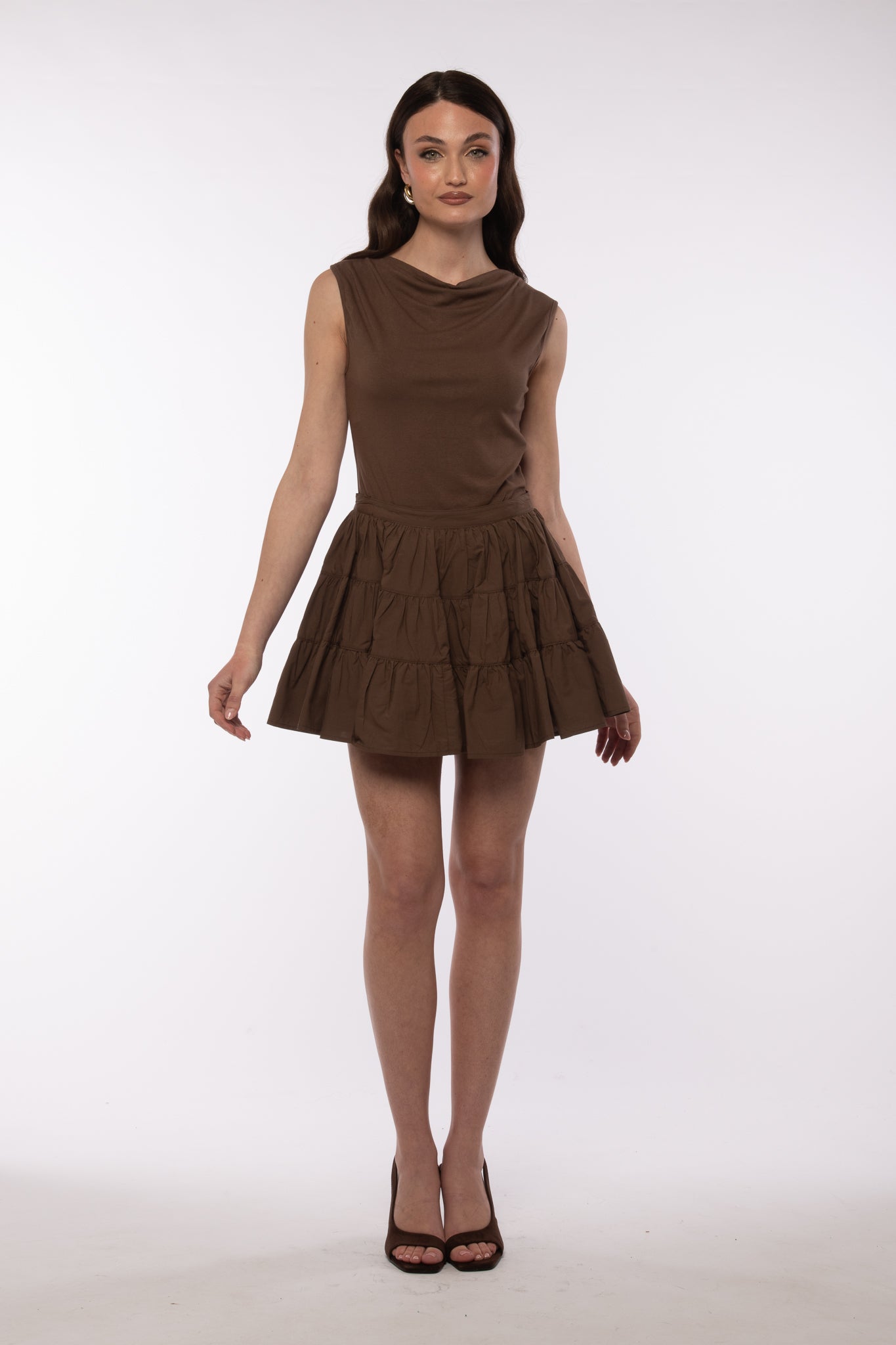 Gonna/Pantaloncino ‘100% COTONE’ Balze Cacao