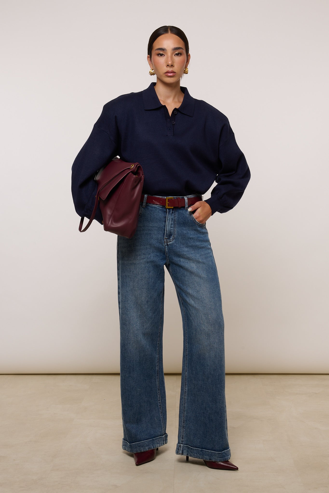 Jeans ‘MINI PIEGONE+CINTURA’ in Denim