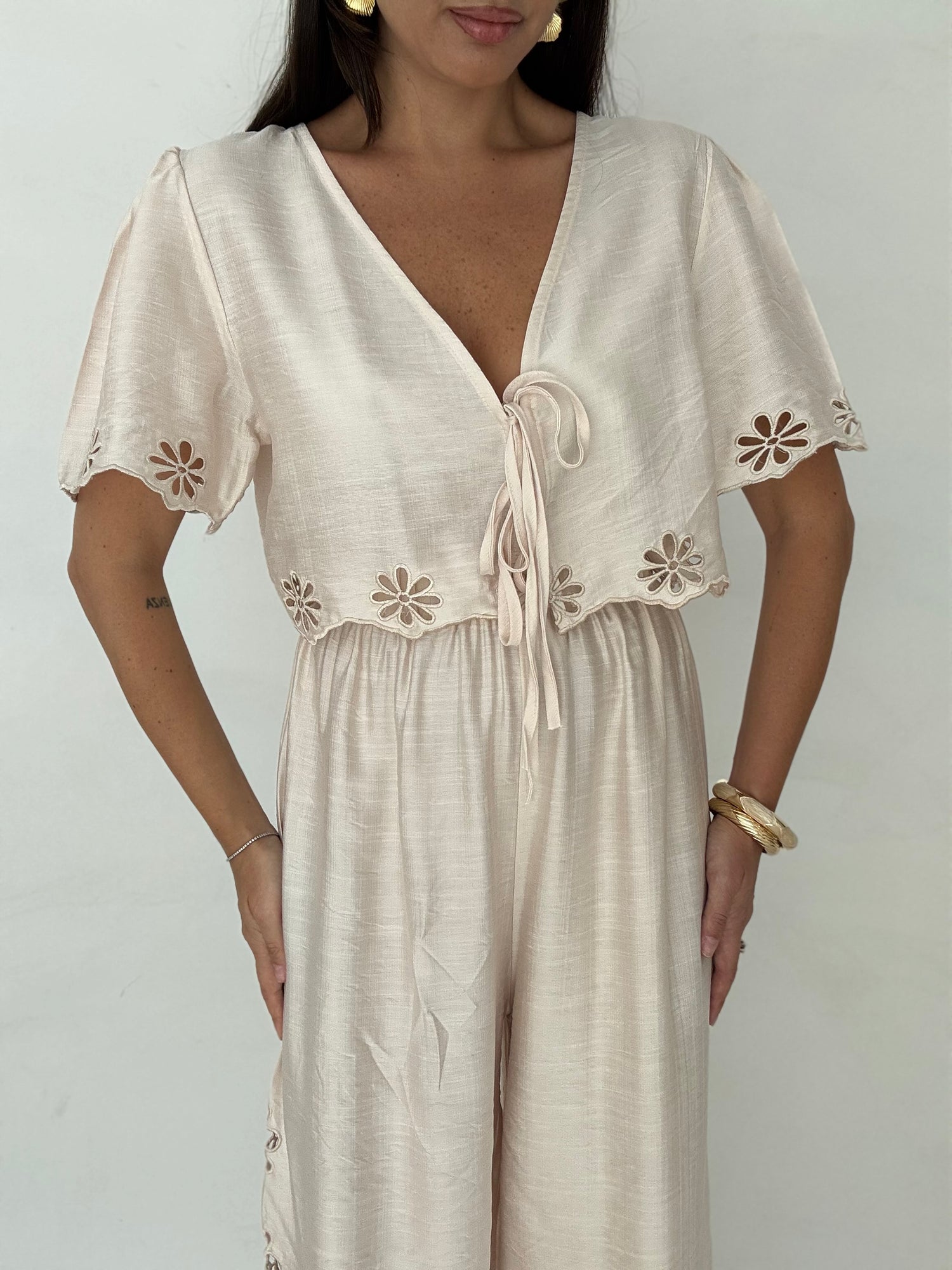 Coordinato ‘TRAFORI 65%COTONE’ Panna