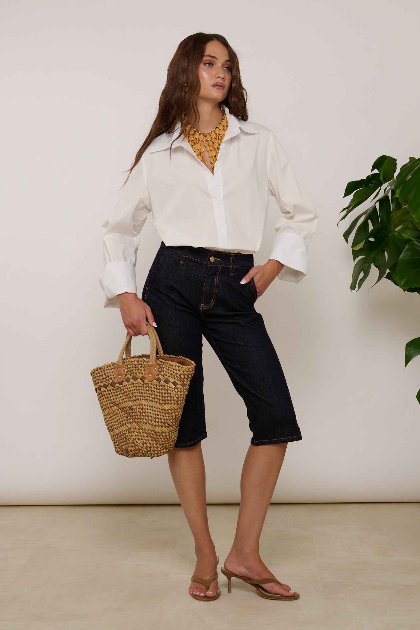Jeans ‘SKINNY’ Capri Lavaggio Zero