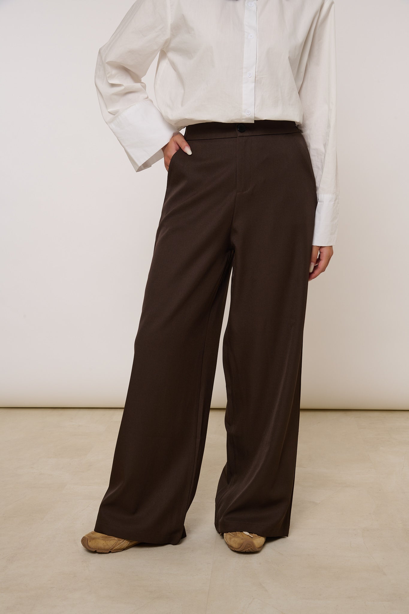 Pantalone ‘ELASTICO SUL RETRO’ Cacao