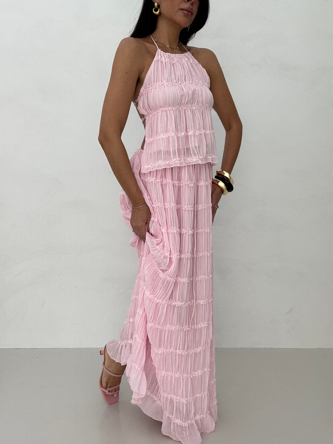 Coordinato ‘IRIS’ 65%cotone Rosa