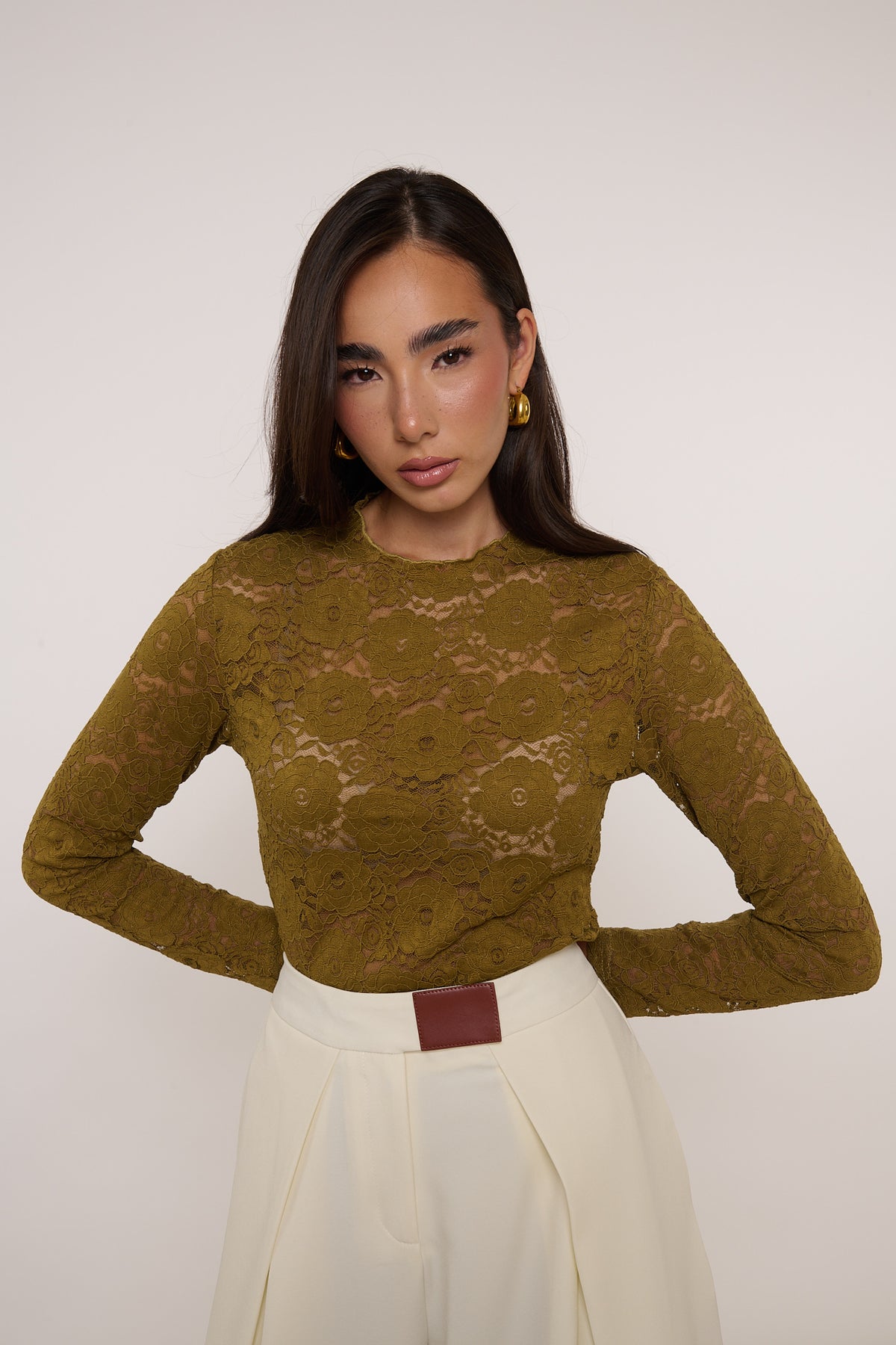 Maglia ‘MACRAMÈ’ Verde Militare