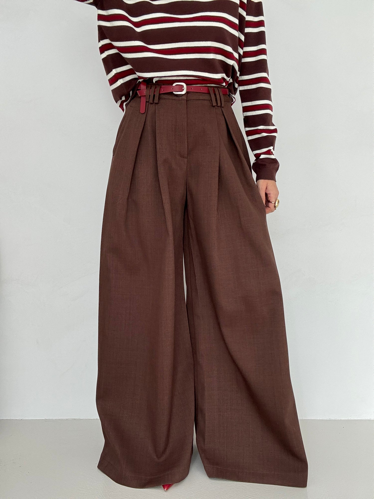 Pantalone ‘MOOD MAN’ con cintura Cacao