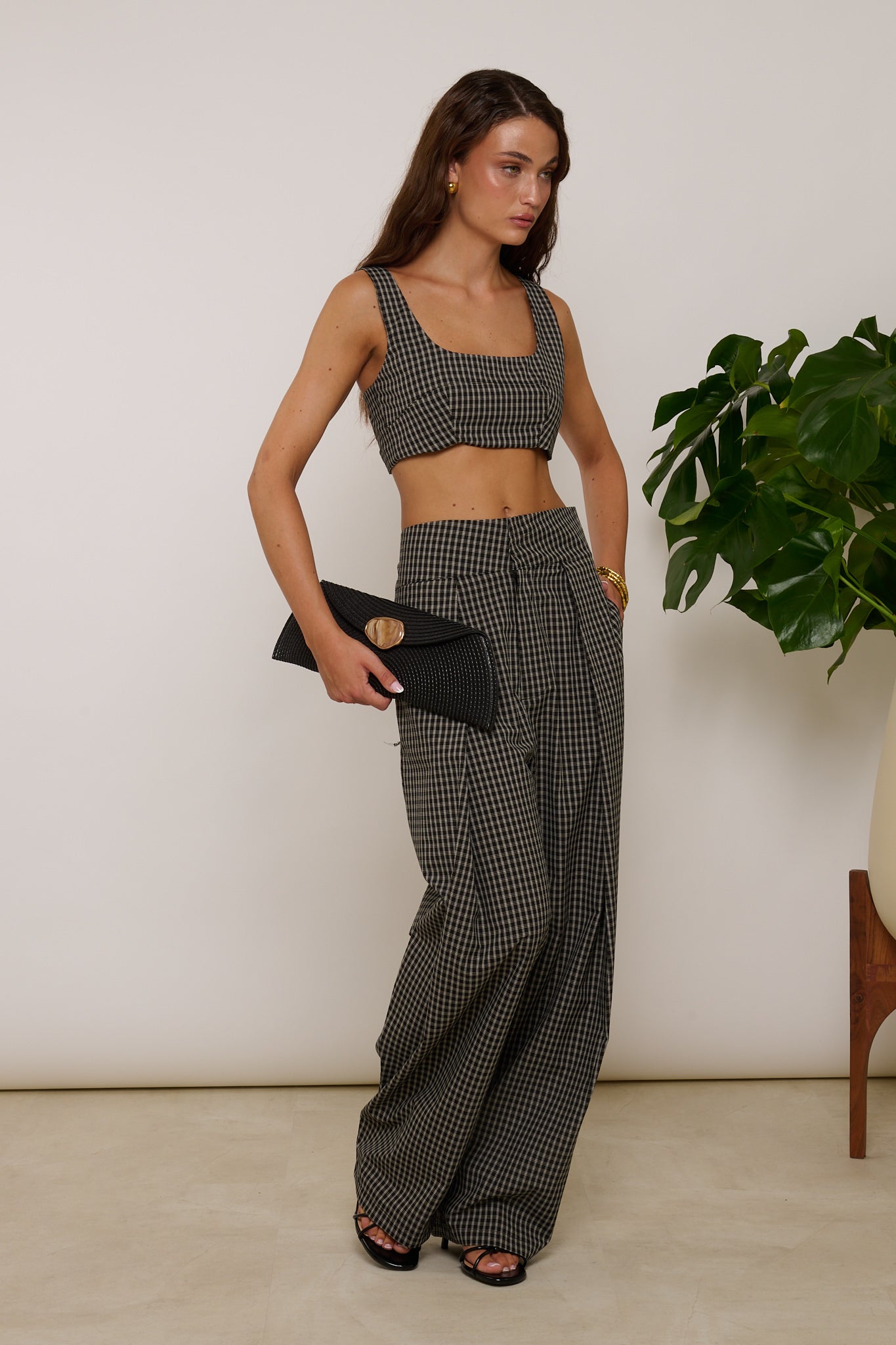 Coordinato ‘QUADRI’ Nero