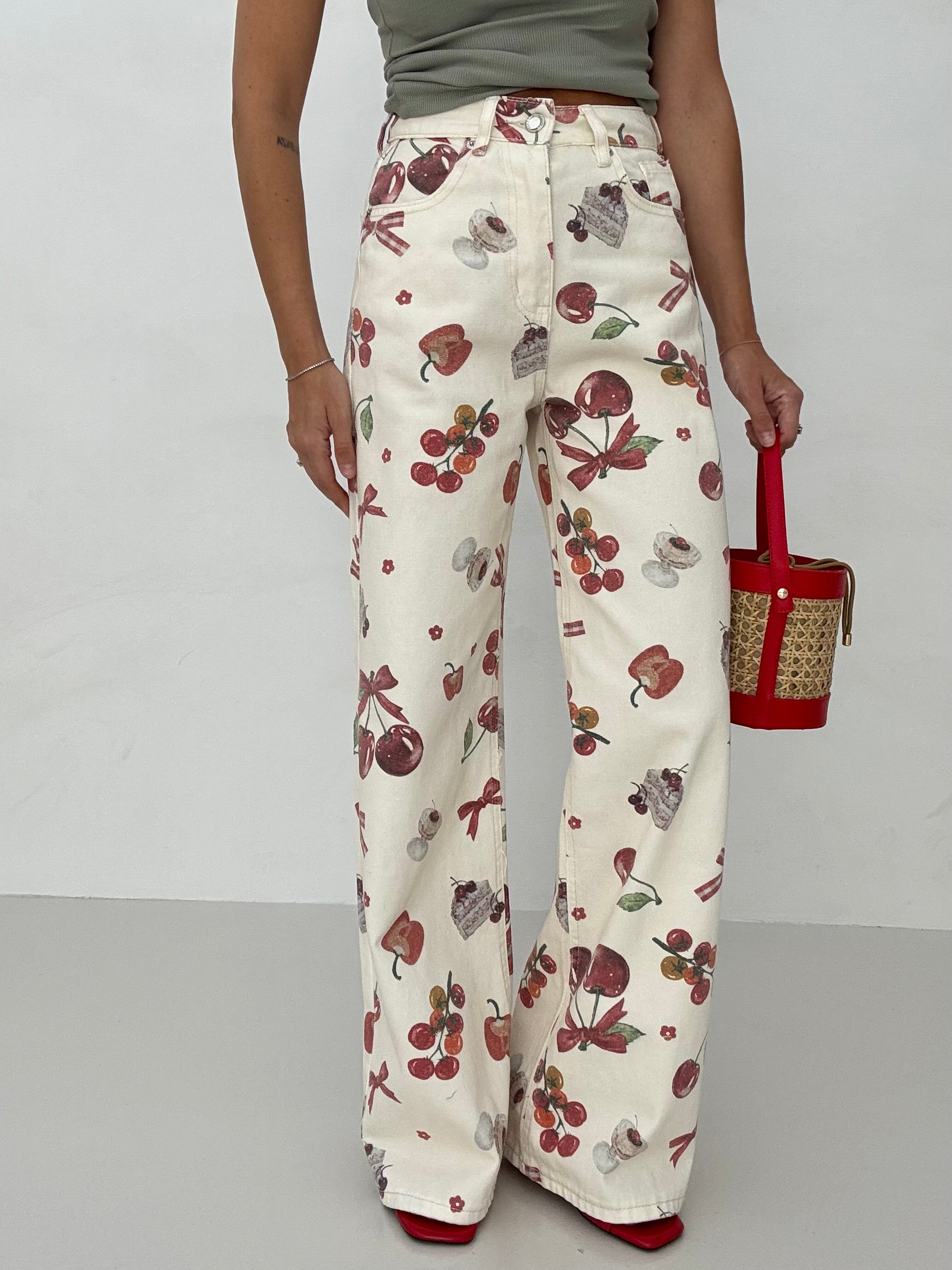 Jeans ‘CHERRY E CAKE’ 100%COTONE