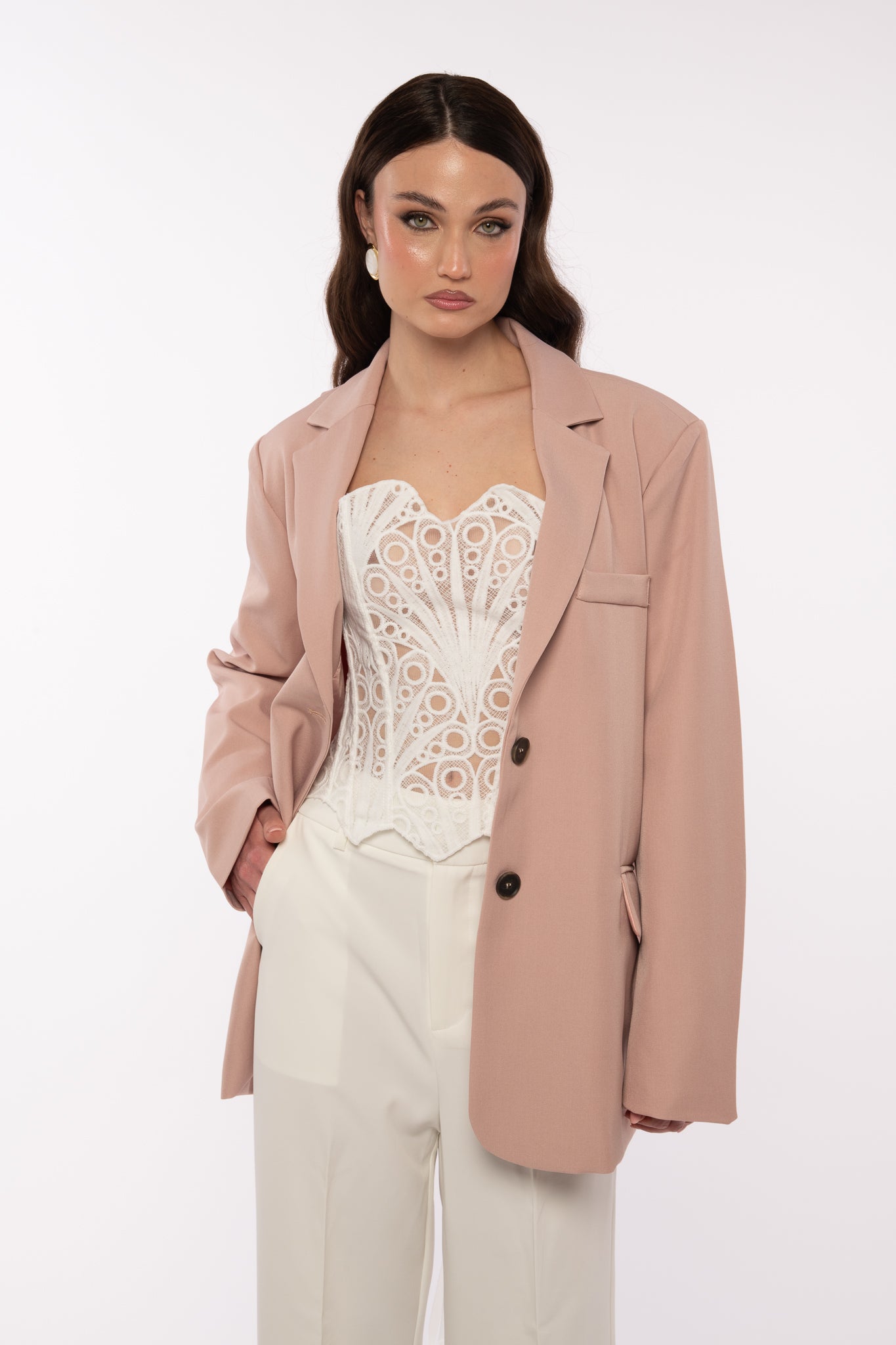 Blazer ‘SPACCO SUL RETRO’ Rosa