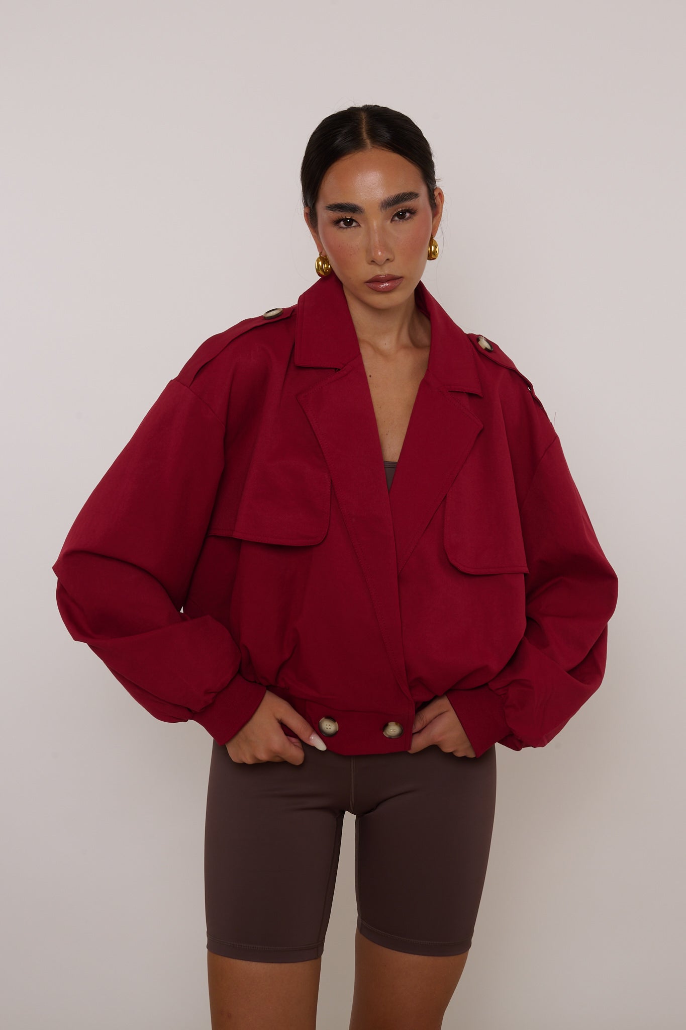 Bomber/Trench ‘65% COTONE’ Rosso