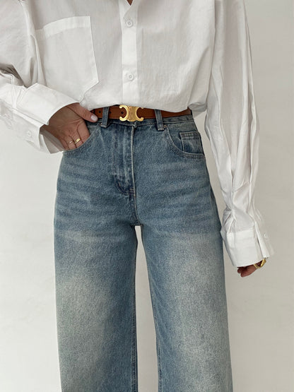 Jeans ‘PIEGONE’ Denim Chiaro
