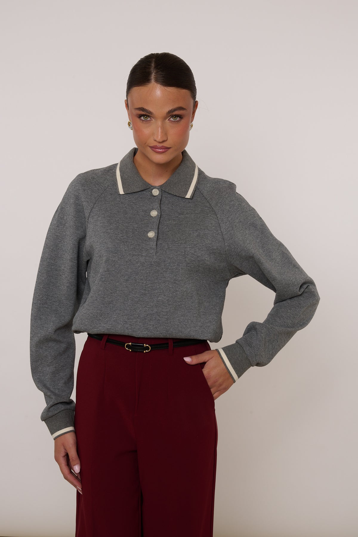 Polo ‘96% COTONE’ By Lumina Grigia