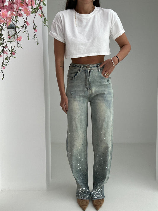 Jeans ‘STRASS SUL FONDO’