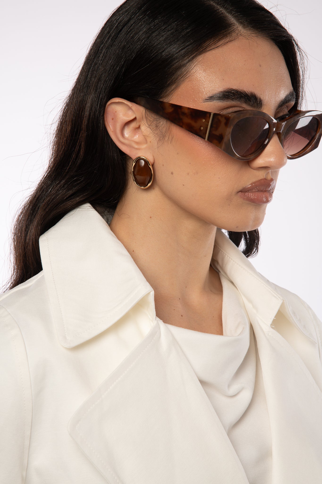 Orecchini ‘BOTTONE’ Cacao