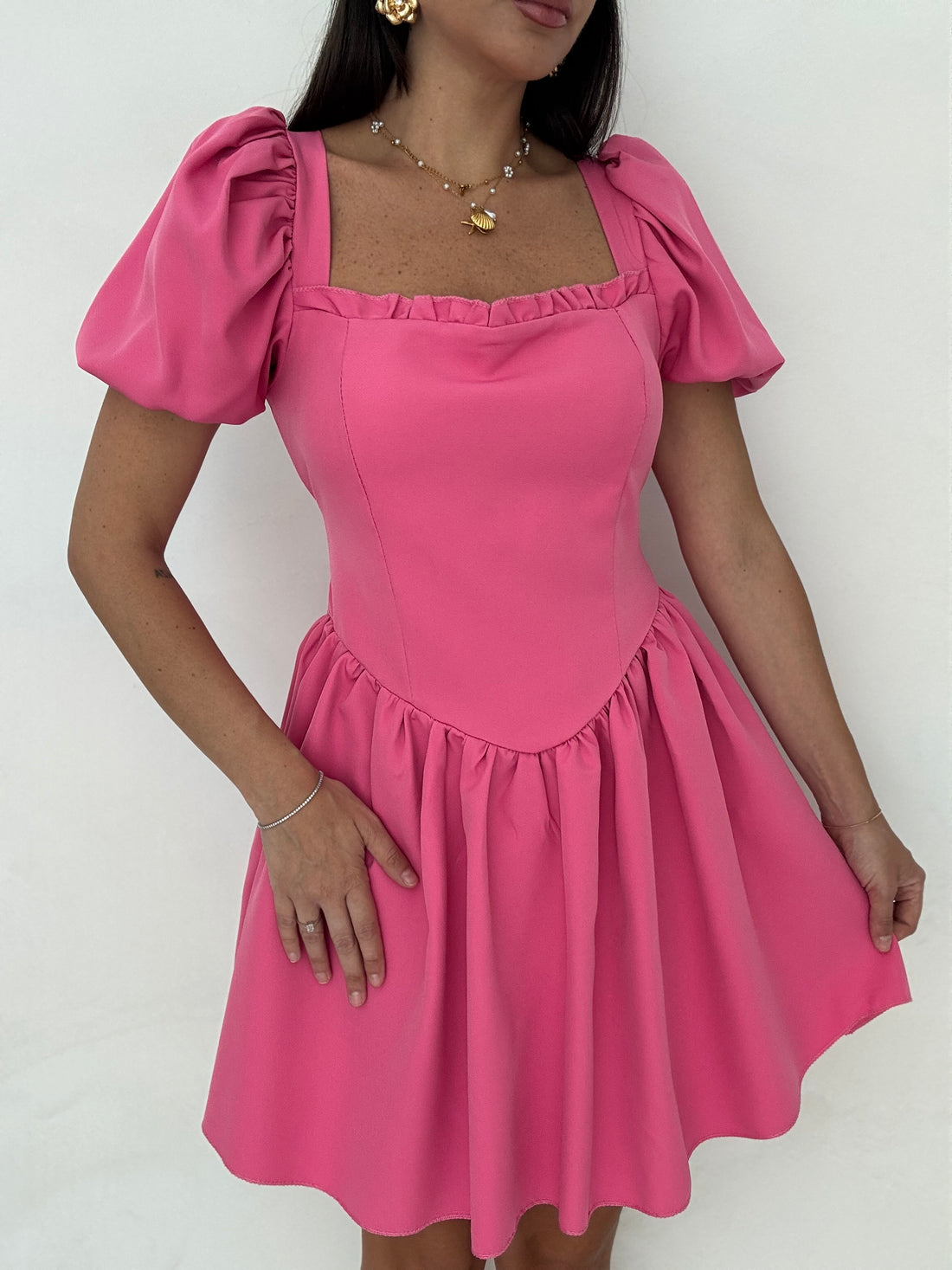 Abito ‘ELISA’ manica sbuffo Rosa