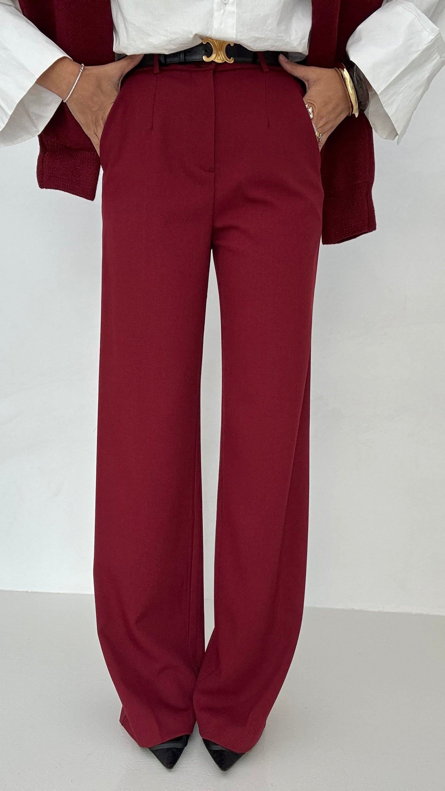 Pantalone ‘AMOUR’ Bordeaux