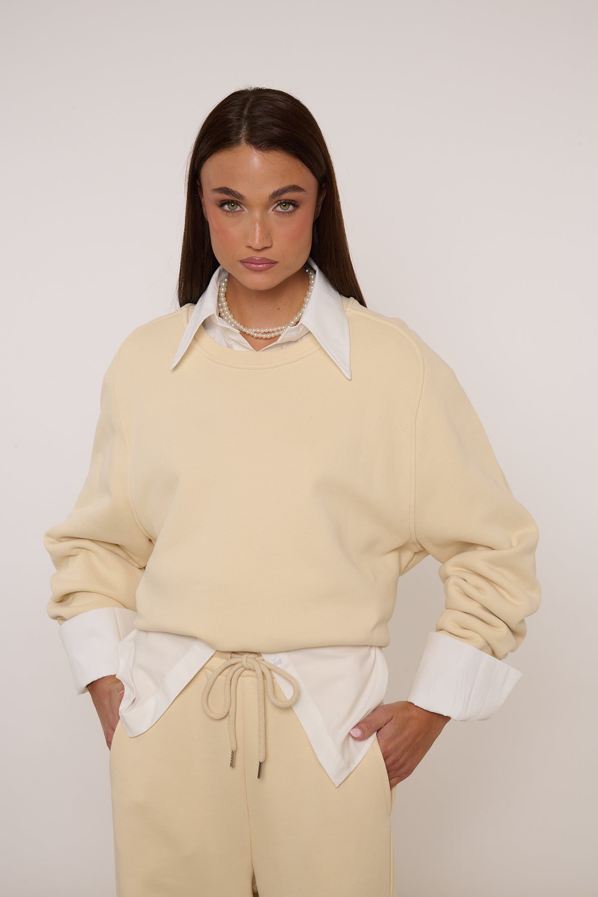 Felpa ‘100% COTONE’ By Lumina Panna